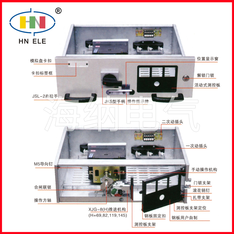 GCK/GCS/MNS柜系列抽屉附件(改进型)XJG-8(H)省力推进机构